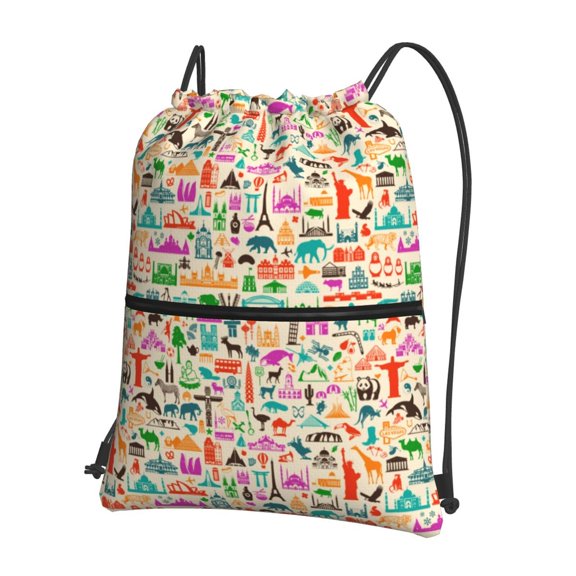 Xecao Travel for Drawstring Bags,Pull String Backpack Bags,String Bag Sackpack