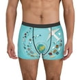 thumbnail image 1 of Xecao Travelling on Airplane Print Men's Underwear Boxer Briefs Pack - Your ComfortSoft, Moisture-Wicking, and Breathable Choice for Men's Underwear-Small, 1 of 5
