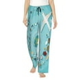 thumbnail image 1 of Xecao Travelling on Airplane Women's Straight Lounge Pajama Pants: The Epitome of Relaxed Sleepwear, 1 of 9