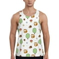 thumbnail image 1 of Xecao Tree Squirrel Men's Tank Top Workout Quick Dry Sleeveless Gym Jogging Muscle Shirts Summer Swim Beach Tops, 1 of 9