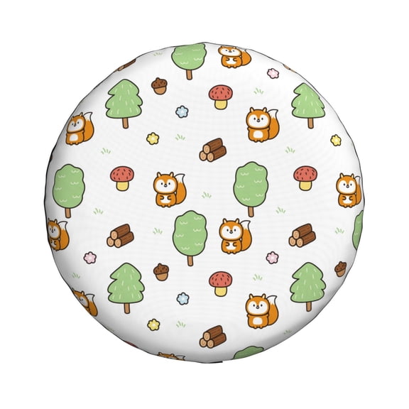 Xecao Tree Squirrel for Tire Covers: Waterproof, dust-proof, and universally fitting for trailers, SUVs