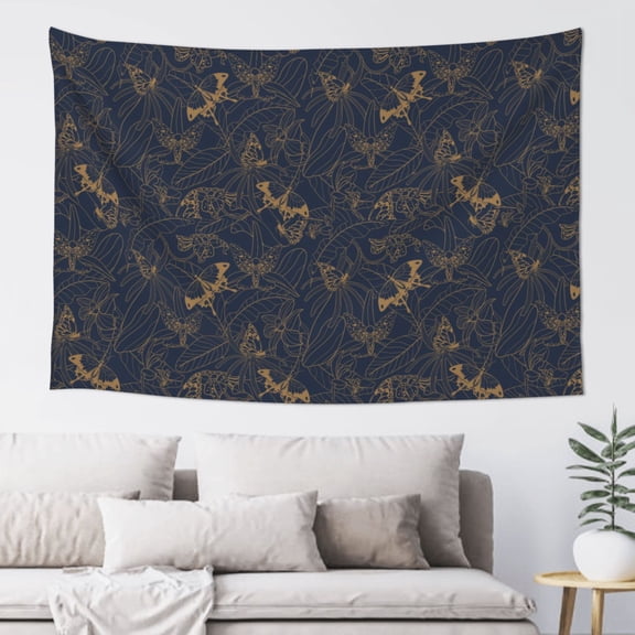 Xecao Tropical Butterfly Print Tapestry, Wall Hanging Room Funny Decor, Backdrop Room Decor for Bedroom Living Room dormitory