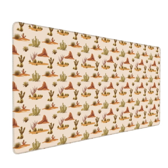 Xecao Tropical Desert Print Large Mouse Pad, 16x35.5in Mousepad, Professional Non-Slip Rubber Base Big Mouse Pad, Mouse Pad for Gaming & Office Full Desk Mouse Pad