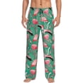 thumbnail image 1 of Xecao Tropical Flamingo Men's Straight Lounge Pajama Pants: The Ultimate in Comfortable Sleepwear, 1 of 9