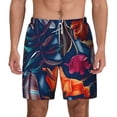 thumbnail image 1 of Xecao Tropical Flower for Men's Swimming Trunks Swim Trunks Quick Dry Swim Shorts with Mesh Lining Funny Swimwear Bathing Suits, 1 of 9