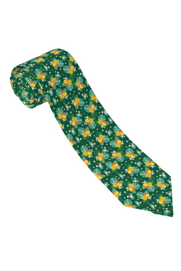 Tropical Fruit Print Tie For Men Necktie Woven Jacquard Neck Ties,Classic Men's Tie