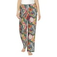 thumbnail image 1 of Xecao Tropical Fruit Women's Straight Lounge Pajama Pants: The Epitome of Relaxed Sleepwear, 1 of 9