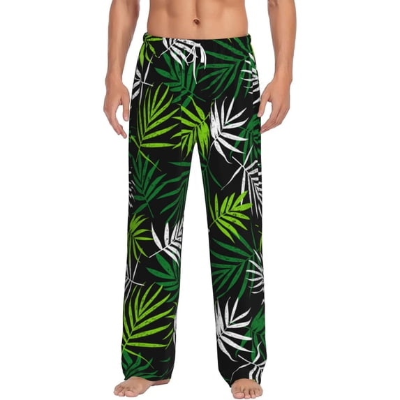 Xecao Tropical Leaves1 Men's Straight Lounge Pajama Pants: The Ultimate in Comfortable Sleepwear