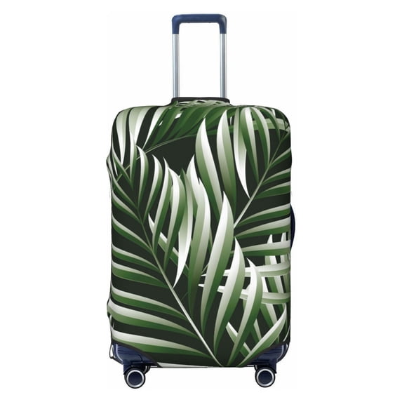 Xecao Tropical Palm Leaves1 print Elastic Luggage Cover, with double-sided print , is perfect for travel, business, and daily use