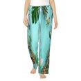 thumbnail image 1 of Xecao Tropical Pineapple Women's Straight Lounge Pajama Pants: The Epitome of Relaxed Sleepwear, 1 of 9