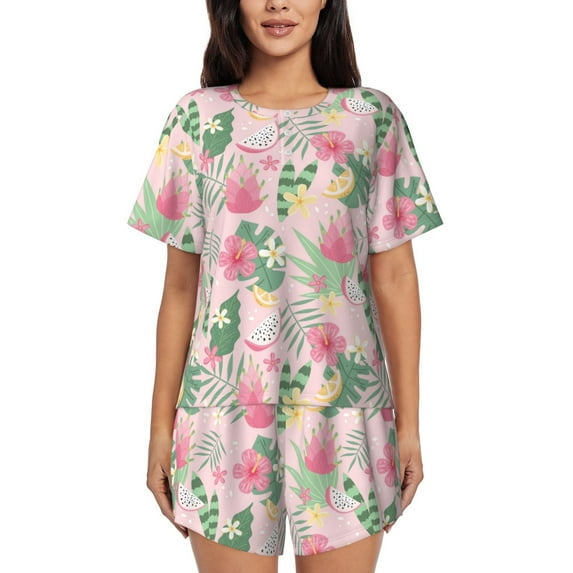Xecao Tropical Pitaya print Swimsuit for women, Summer-ready, sporty style.Quick-dry fabric. Many sizes & colors.