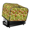 thumbnail image 1 of Xecao Tropical Summer Fruit Print 4 Slice Toaster Cover with Pockets, Small Appliance Cover, Dust and Fingerprint Protection, Machine Washable, 1 of 7