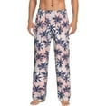 thumbnail image 1 of Xecao Tropics Palm Trees Men's Straight Lounge Pajama Pants: The Ultimate in Comfortable Sleepwear, 1 of 9