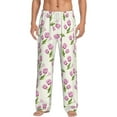 thumbnail image 1 of Xecao Tulips Flowers Men's Straight Lounge Pajama Pants: The Ultimate in Comfortable Sleepwear, 1 of 9
