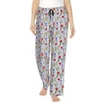 thumbnail image 1 of Xecao Tulips Flowers Women's Straight Lounge Pajama Pants: The Epitome of Relaxed Sleepwear, 1 of 9