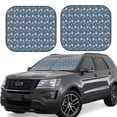 thumbnail image 1 of Xecao Tulips Flowers for Foldable Car Sun Shades (2-Pack) offer sun protection with an easy-fold design for convenient windshield shading., 1 of 1