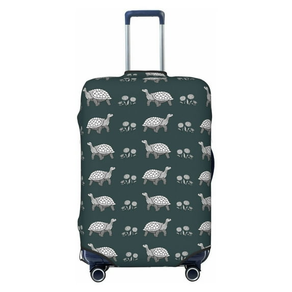 Xecao Turtle Chrysanthemum print Elastic Luggage Cover, with double-sided print , is perfect for travel, business, and daily use