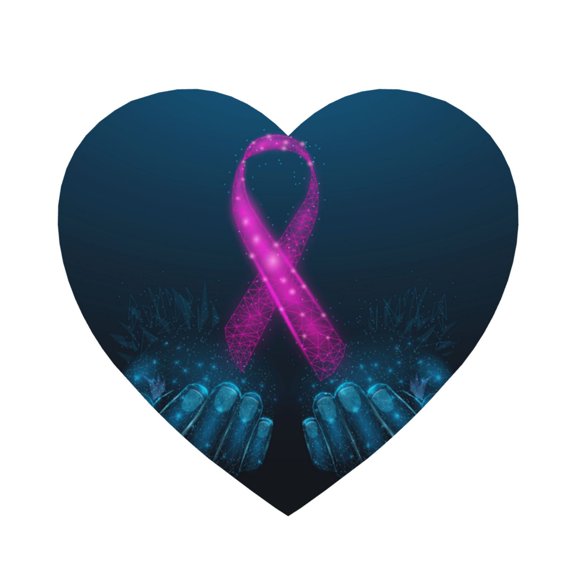 Xecao Two Human Hands are Holds Ribbon Awareness for Fridge Magnets - Fun Decorative Refrigerator Magnets, Cute and Soft for Stylish Kitchen Accents