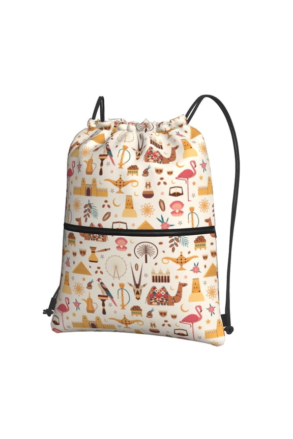 UAE Travel1 for Drawstring Bags,Pull String Backpack Bags,String Bag Sackpack