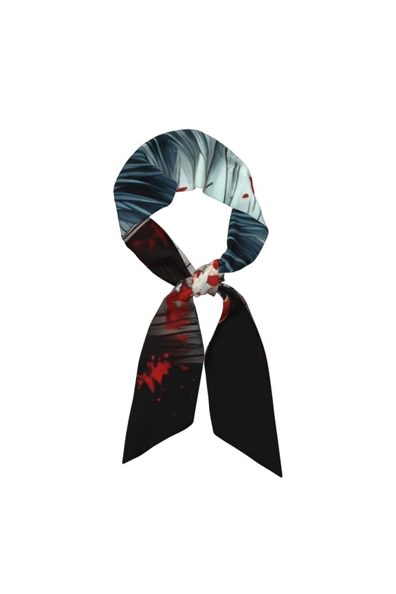 USA Bald Eagle Pattern Large Satin Head Scarf - Satin Hair Scarves Silk Bandana Scarf Headscarf Silk Feeling Scarf for Women