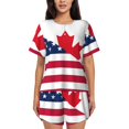 Xecao USA Canada Flag print Swimsuit for women, Summerready, sporty
