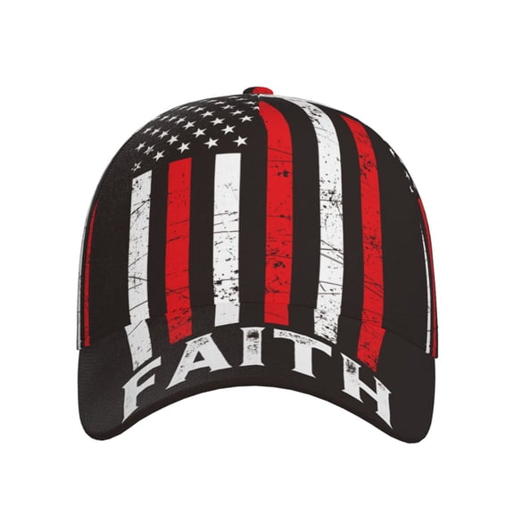 Xecao USA Flag Cross for Baseball Cap: Unisex, crafted from classic polyester twill fabric, featuring a soft unconstructed design