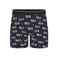 thumbnail image 1 of Xecao USA Print Boxer Briefs for Men's Stretch Moisture-Wicking Underwear, Mid-Rise Classics breathable fabric, 1 of 7