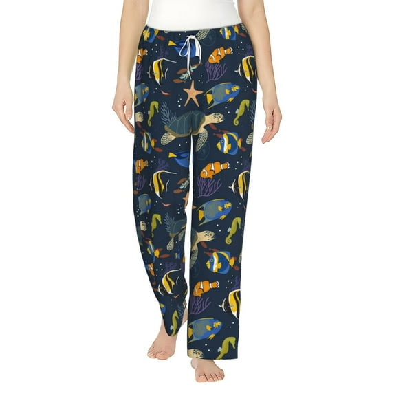 Xecao Undersea Animals Women's Straight Lounge Pajama Pants: The Epitome of Relaxed Sleepwear
