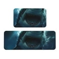 thumbnail image 1 of Xecao Undersea Shark Patten Kitchen Rugs and Mats Sets,2 Pieces Non-Slip Washable Rugs, Kitchen Mat for Floor,Suit for Kitchen Decor and Accessories, 1 of 6