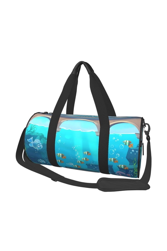 Underwater Aquarium Arches Print Travel Duffle Bag, Bag Carry On Tote Bags for Women, Travel Sport Gym Bag for Men, Hospital Bag for Labor and Delivery