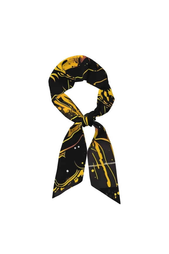 Urban Graffiti Scorpion Illustration Pattern Large Satin Head Scarf - Satin Hair Scarves Silk Bandana Scarf Headscarf Silk Feeling Scarf for Women