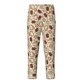 thumbnail image 1 of Xecao Valentine'S Day Rose Print Teenagers' Pajama Pants Long Sleep Pants Soft Elastic Waist Pajama Bottoms Elastic waist with 2 Pockets 5-16 Years-Medium, 1 of 6