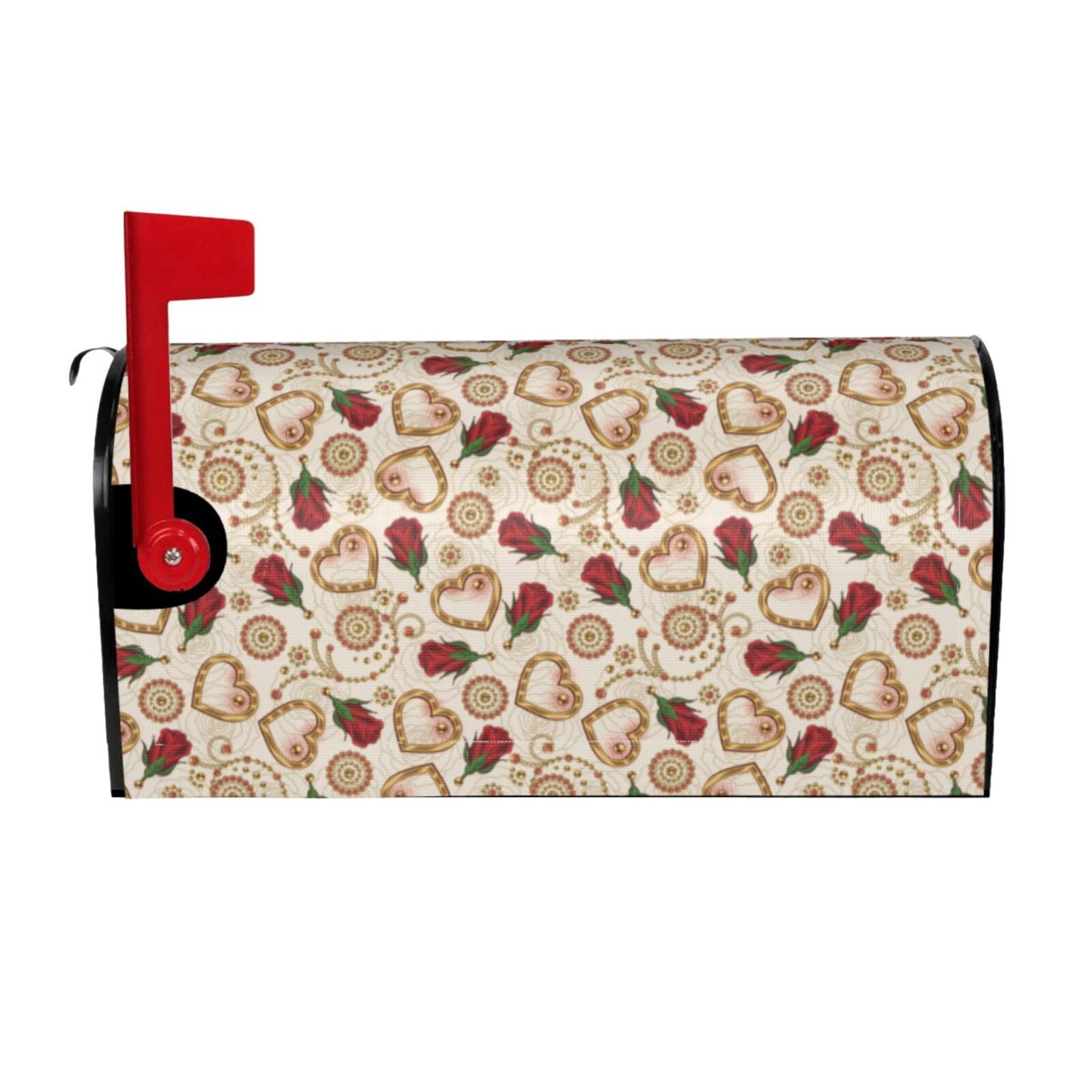 Xecao Valentine'S Day Rose for Mailbox Cover with Magnetic Strips, Waterproof and Sunscreen, Adds a Decorative Touch to Your Garden Yard.