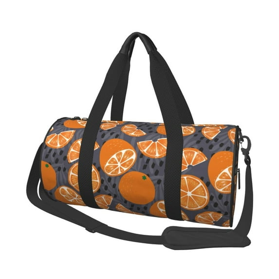Xecao Various Oranges Print Travel Duffle Bag, Bag Carry On Tote Bags for Women, Travel Sport Gym Bag for Men, Hospital Bag for Labor and Delivery