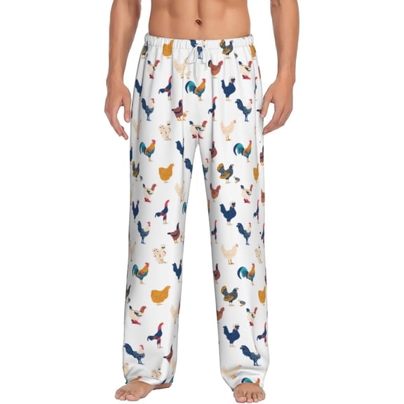 Xecao Various Rooster Men's Straight Lounge Pajama Pants: The Ultimate in Comfortable Sleepwear