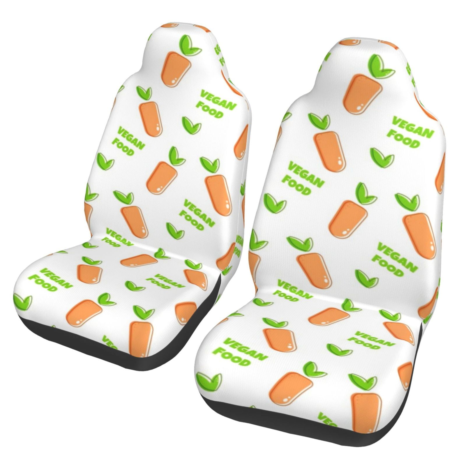 Fresh Fleur Carrot Car Seat Belt Cover 7''x12.6'' (Pack of 2)