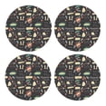 thumbnail image 1 of Xecao Vegetable Quiche for MDF Cork Coaster 4 Pcs,Drink Coasters,Suit for House Warming Gifts New Home ,Coffee Table Decor-Round Shape, 1 of 7