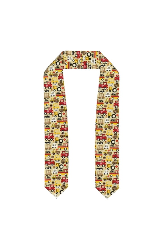 Vehicles Print Graduation Shawl Stole Honor Stole Adult 72" Academic Commencements