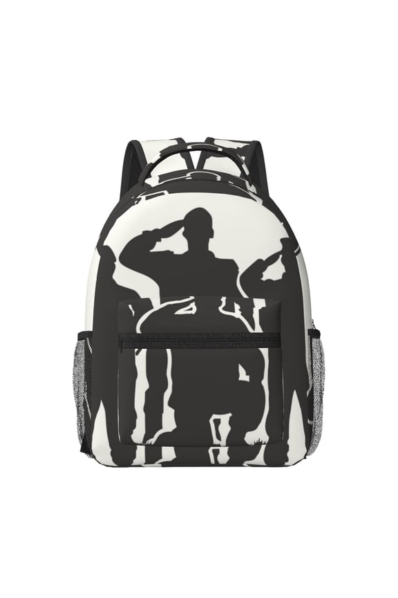 Veterans Day Print Casual Backpack: A Computer Backpack Ideal for Men and Women, Perfect for College, School, or Daily Travels-One Size