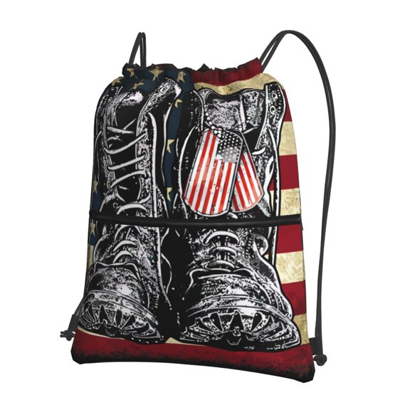 Xecao Veterans Day1 for Drawstring Bags,Pull String Backpack Bags,String Bag Sackpack