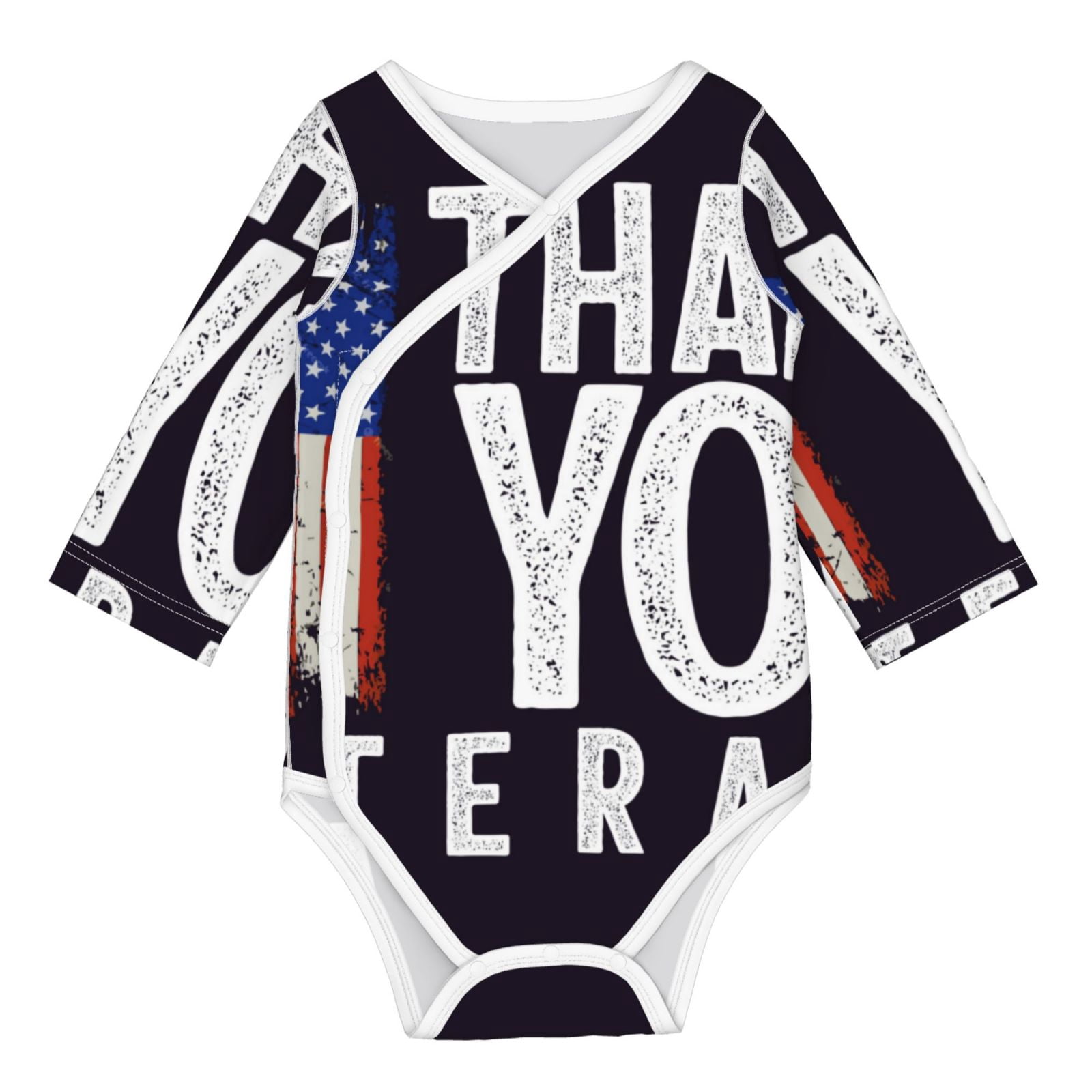 Xecao Veterans Day2 Print Baby unisex-baby Cotton Long-sleeve Bodysuits-2 Years