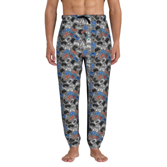 Xecao Video Game Print Active Tech Joggers for Men, Mens Sweatpants Lounge Pants with Pockets-XX-Large