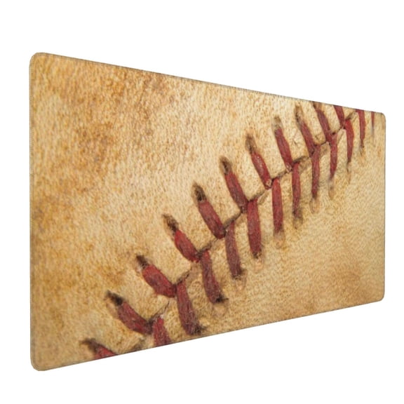 Xecao Vintage Baseball Print Large Mouse Pad, 16x35.5in Mousepad, Professional Non-Slip Rubber Base Big Mouse Pad, Mouse Pad for Gaming & Office Full Desk Mouse Pad