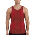 thumbnail image 1 of Xecao Vintage Burgundy Men's Tank Top Workout Quick Dry Sleeveless Gym Jogging Muscle Shirts Summer Swim Beach Tops, 1 of 9