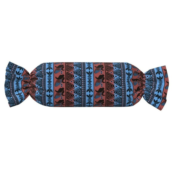 Xecao Vintage Corn Pattern in Red Blue Print+Candy-Inspired Plush Pillow for Men Women Suitable for Beds, Sofas, Game Rooms Drawstring Closure