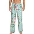 thumbnail image 1 of Xecao Vintage Floral Men's Straight Lounge Pajama Pants: The Ultimate in Comfortable Sleepwear, 1 of 9