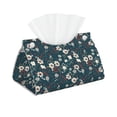 thumbnail image 1 of Xecao Vintage Floral Print Tissue Box Cover,Modern PVC Leather Square Tissue Box Holder for Creative Decorative, 1 of 7
