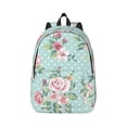 thumbnail image 1 of Xecao Vintage Floral for Canvas College Laptop Backpack, Durable Rucksack Travel Notebook Bag School Backpack Book Bag for Men Women, 1 of 1