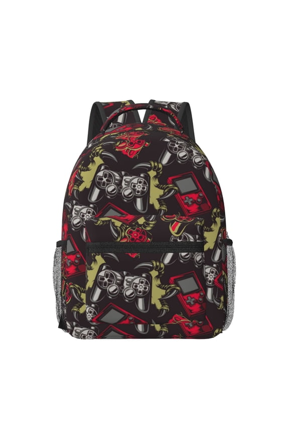 Vintage Gaming Travel Backpack: A spacious, stylish computer backpack ideal for men and women, perfect for college, school, or daily travels