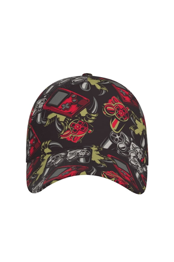 Vintage Gaming for Baseball Cap: Unisex, crafted from classic polyester twill fabric, featuring a soft unconstructed design